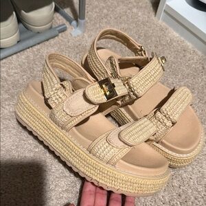 Steve Madden Platform Sandals with Buckle